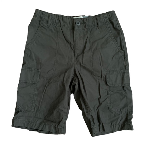 Boys Charcoal Grey Old Navy Cargo Dress Shorts - Picture 1 of 4